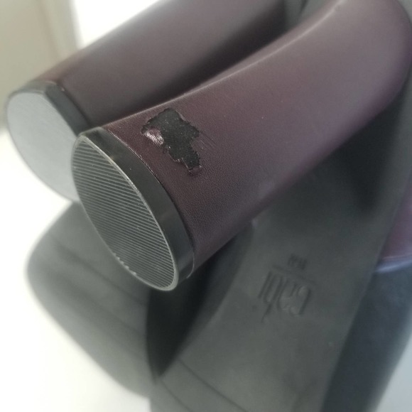 CAbi Bisset Color Block Pointed Toe Leather Booties Black Vino Size 11 - Picture 13 of 16